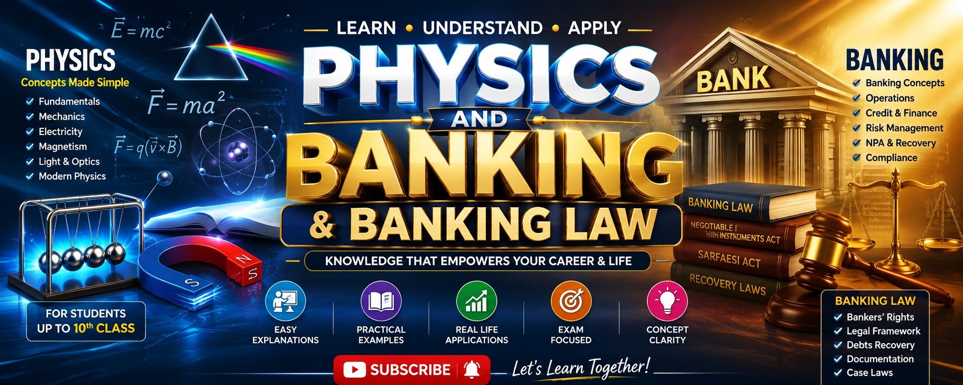 Channel banner: Physics and Banking and Banking Law